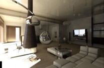 Progetto di interni con Ceramiche Panaria zero3 effetto legno